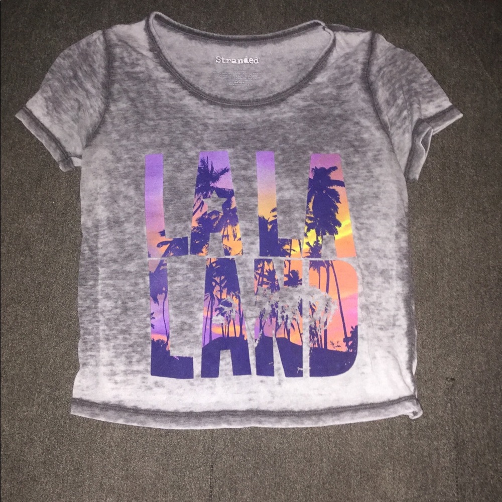 La la land cropped tee